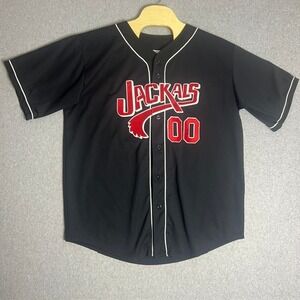 Teamwork Athletic Apparel Men's Black and Red Jackals‎ 00 Jersey Size 2XL